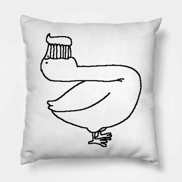 Duck toothbrush Pillow by Master Tingus store