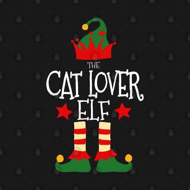 Cat Lover Elf Matching Family Group Christmas Party Pajamas by uglygiftideas