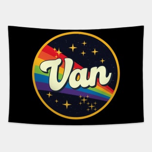 Van // Rainbow In Space Vintage Style Tapestry