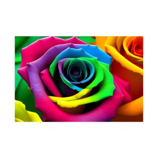 Colorful Rose Art T-Shirt