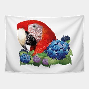 Scarlet macaw Tapestry