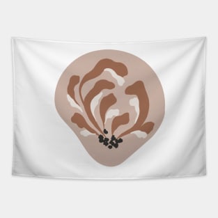 Minimalist Abstract  Unique Flower  Cute Minimali Pink  design Tapestry