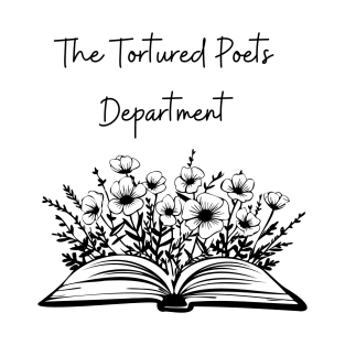 The Tortured Poets Department Open floral book design T-Shirt