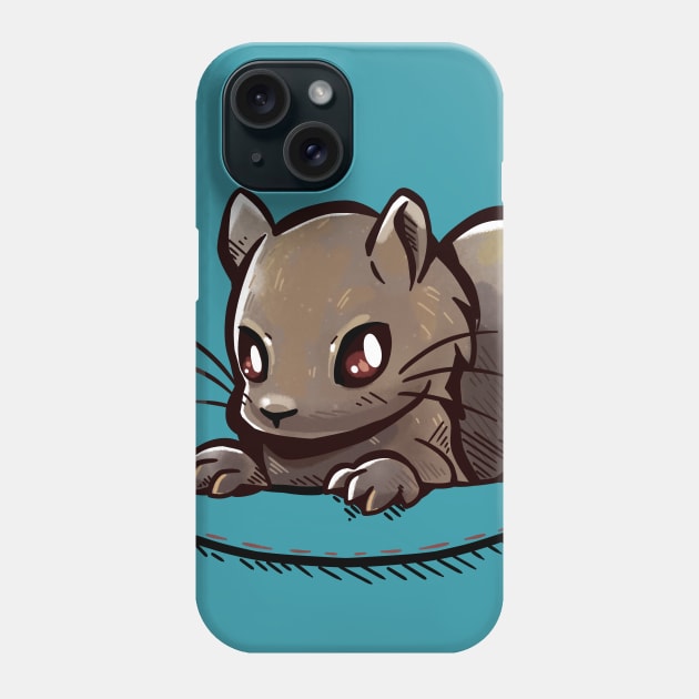 Pocket Cute Grey Squirrel Phone Case by TechraPockets