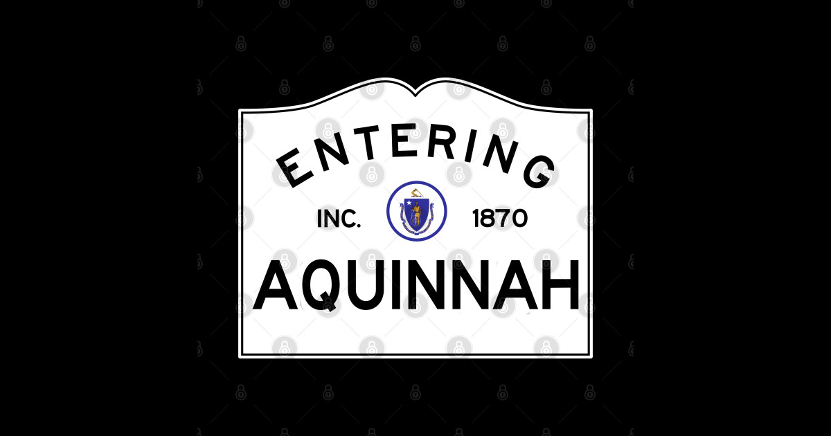 Aquinnah Massachusetts Road Sign Martha's Vineyard Aquinnah