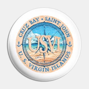 Cruz Bay, Saint John, U.S. Virgin Islands Pin