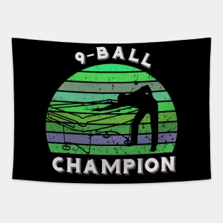 9-ball pool champion - vintage billiards Tapestry