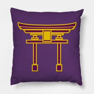 torii gate (purple) Pillow