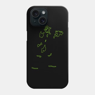 storm green neon Phone Case