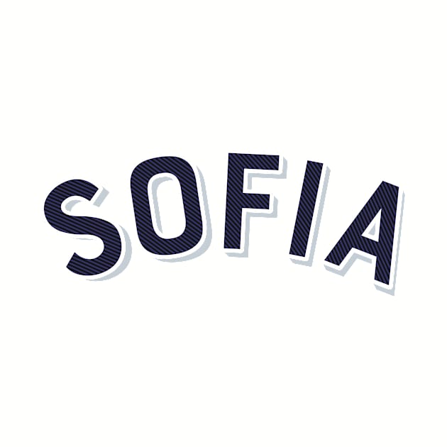 Sofia Bulgaria Vintage Arched Type by Hashtagified