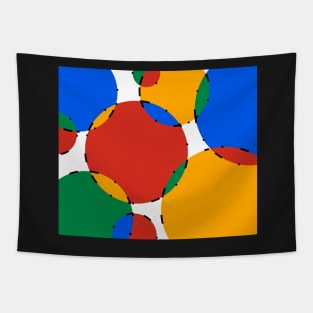 Vibrant Ellipses Tapestry