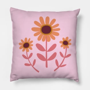 Arts and Crafts Daisies Pillow