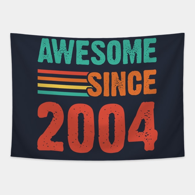 Vintage Awesome Since 2004 Tapestry by Emma
