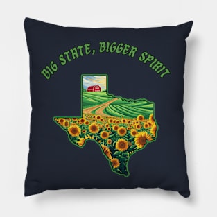 Texas: Big state, bigger spirit Pillow