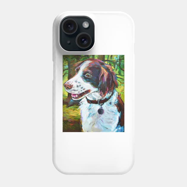 BRITTANY SPANIEL HUNTING DOG Phone Case by RobertPhelpsArt