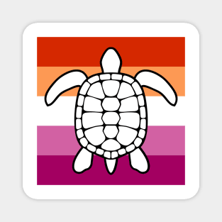 pride turtles - lesbian Magnet