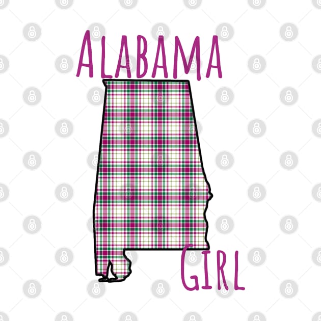 Alabama Girl Plaid by Witty Things Designs