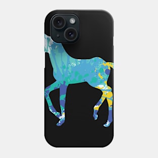 Cool horse horses colorful animal TShirt Phone Case