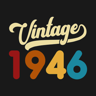 1946 Vintage Gift 74th Birthday Retro Style T-Shirt