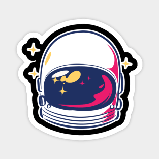 Shiny Astronaut Helmet Magnet