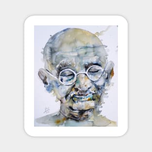 MAHATMA GANDHI watercolor portrait .3 Magnet