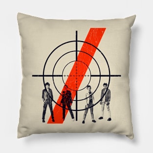 The Clash 1978  Rock Paper Film Pillow