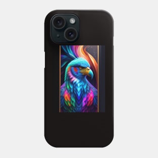 A colorful parrot with a blue and yellow beak is shown Phone Case