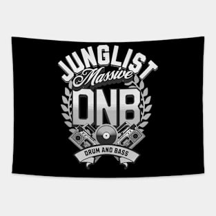 DNB - Junglist Massive  (white/grey) Tapestry