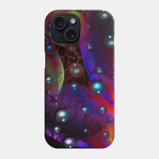 Abstract Art -Cracked Bubbles Phone Case