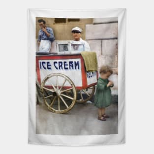 Italy, San Severo. Ice Cream Cart, 1944 Tapestry