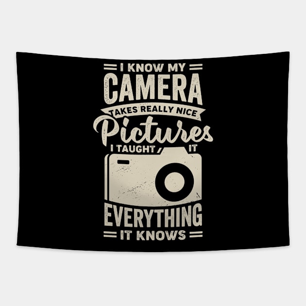 Funny Photography Camera Photographer Gift Tapestry by Dolde08