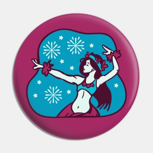 Hawaiian Hula Christmas Pin