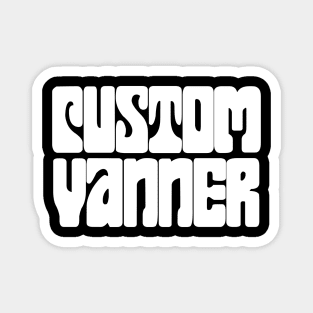 Custom Vanner (White) Magnet