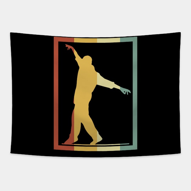 Vintage Slacklining Artist Slackliner Tapestry by DesignatedDesigner