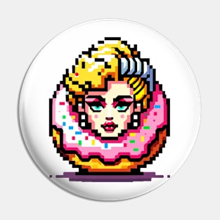 Pop Icon Donut: A Sweet Nostalgic Tribute Pin