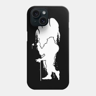 Sasquatch Golf Footprint Bigfoot Golf Player Phone Case