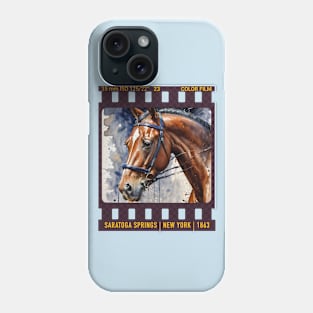 Saratoga Springs New York Horse Racing Phone Case