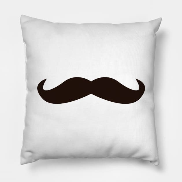 Posh Moustache Pillow by nickemporium1