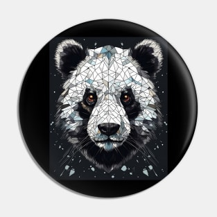 Serious Panda face Pin