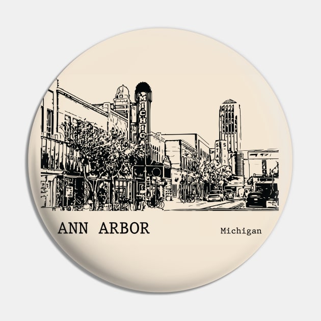 Ann Arbor Michigan Pin by Lakeric