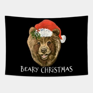 Beary Christmas, CottageCore Christmas Tapestry