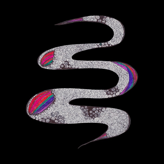 Spiral Snake by Rebecca Abraxas - Brilliant Possibili Tees