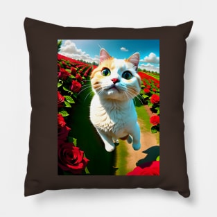 Selfie cat - Modern digital art Pillow