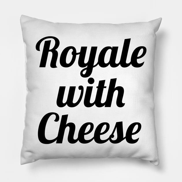 Royale with Cheese Pillow by eyesblau