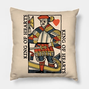 Character of Playing Card King of Hearts Pillow