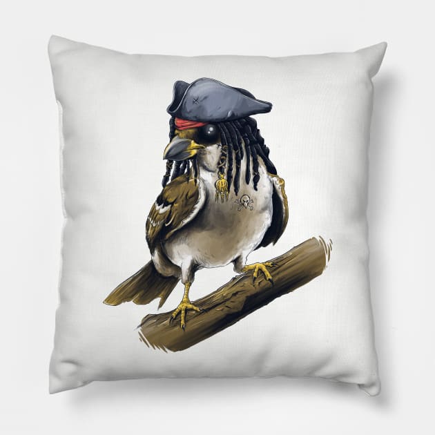 Captain Sparrow Pillow by AlbertoArni