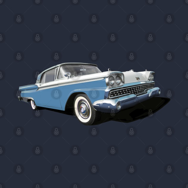1959 Ford Galaxie in light blue by candcretro