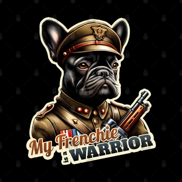 French Bulldog soldier by k9-tee