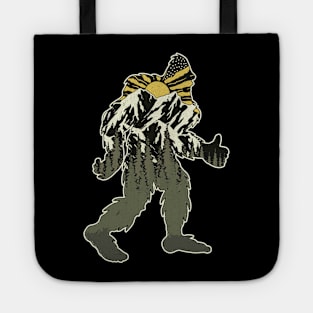 Funny Bigfoot Retro Vintage Mountains Tote