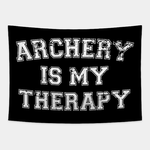 Archery Is My Therapy Tapestry by RW